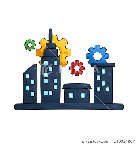 Illustration of urban building Illustration of urban building 140024867