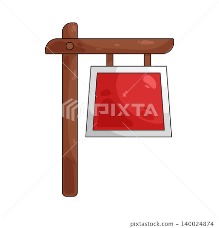 Illustration of signboard Illustration of signboard 140024874