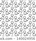 Hand-drawn teru teru bozu pattern background 140024956