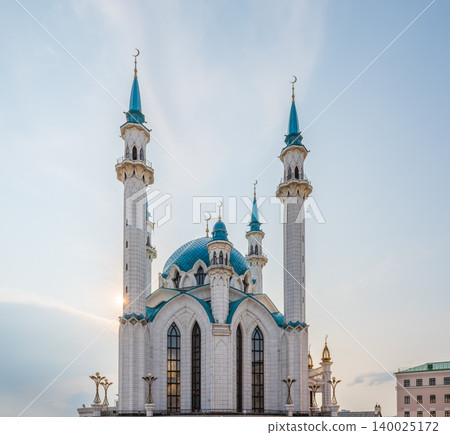 Kul Sharif mosque in Kazan Kremlin, Tatarstan, Russia. It is tourist attraction of Kazan. Kul Sharif mosque in Kazan Kremlin, Tatarstan, Russia. It is tourist attraction of Kazan. 140025172