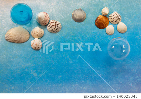 Image of the sea with a light blue background Image of the sea with a light blue background 140025343