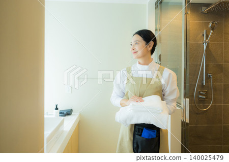中年女清潔工 中年女清潔工 140025479