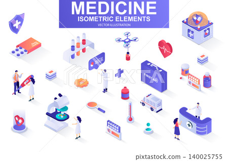 Medicine bundle of isometric elements. Medicine bundle of isometric elements. 140025755