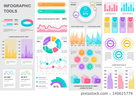 Bundle infographic UI, UX, KIT elements. Different charts, diagrams, workflow, flowchart, timeline, schemes, marketing icons, graphs and bars design template. Vector info graphic and infographics set. Bundle infographic UI, UX, KIT elements. Different charts, diagrams, workflow, flowchart, timeline, schemes, marketing icons, graphs and bars design template. Vector info graphic and infographics set. 140025776
