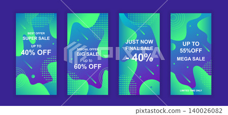 Advertising design social networks instagram stories. Set of sale web banner, poster, cover for online shopping, marketing, promo, discount products. Modern insta cover template. Vector illustration. Advertising design social networks instagram stories. Set of sale web banner, poster, cover for online shopping, marketing, promo, discount products. Modern insta cover template. Vector illustration. 140026082