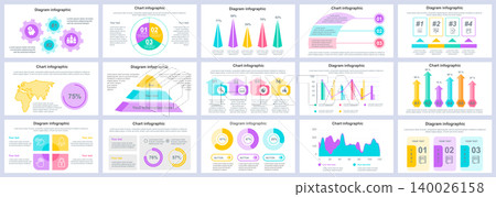 Bundle business and finance infographics presentation slides template. Different charts, diagrams, workflow, flowchart, timeline, schemes design template. Vector info graphic and infographics set. Bundle business and finance infographics presentation slides template. Different charts, diagrams, workflow, flowchart, timeline, schemes design template. Vector info graphic and infographics set. 140026158