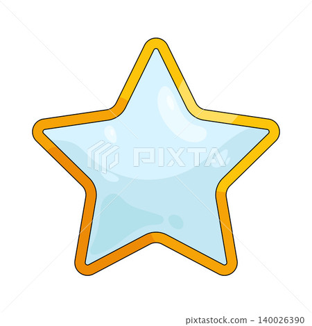 Illustration of empty star Illustration of empty star 140026390