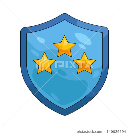 Illustration of rating badge Illustration of rating badge 140026394