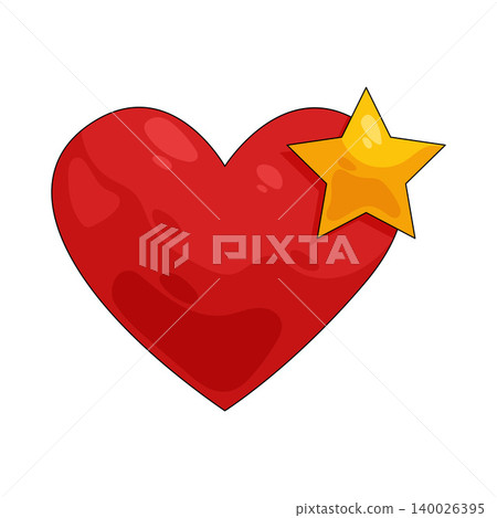 Illustration of heart rating Illustration of heart rating 140026395