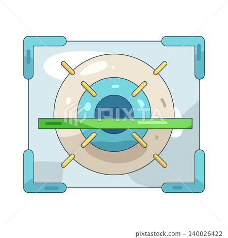 Illustration of eye scan Illustration of eye scan 140026422