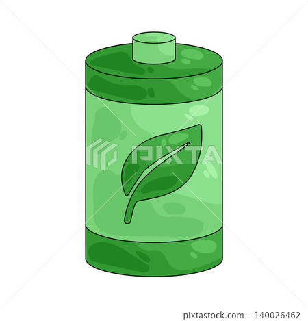 Illustration of eco battery Illustration of eco battery 140026462