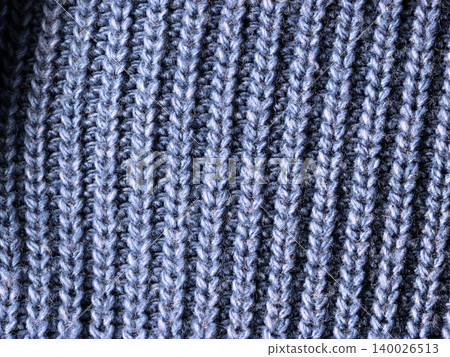 Blue Knitted Fabric Texture Blue Knitted Fabric Texture 140026513