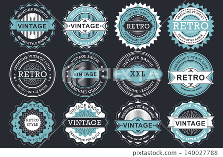 Collection sale labels. Stickers premium quality flat style for social media ads and banners, website badges, marketing, labels and stickers for online shopping templates. Vector illustration. 140027788