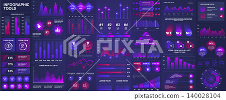Bundle infographic UI, UX, KIT elements with charts, diagrams, workflow, flowchart, timeline, online statistics, marketing icons elements design template. Vector info graphics and infographics set. Bundle infographic UI, UX, KIT elements with charts, diagrams, workflow, flowchart, timeline, online statistics, marketing icons elements design template. Vector info graphics and infographics set. 140028104