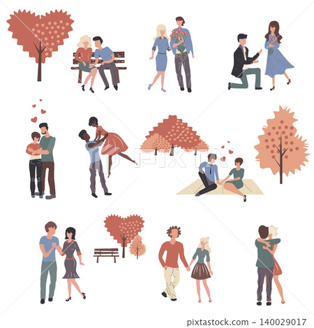 Young couples in love cartoon characters set. Boyfriends and girlfriends, people in romantic relationship flat vector illustrations pack. Husbands and wives, spouses celebrate Valentine day together Young couples in love cartoon characters set. Boyfriends and girlfriends, people in romantic relationship flat vector illustrations pack. Husbands and wives, spouses celebrate Valentine day together 140029017