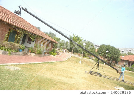 Movie Camera on a Crane Movie Camera on a Crane 140029186