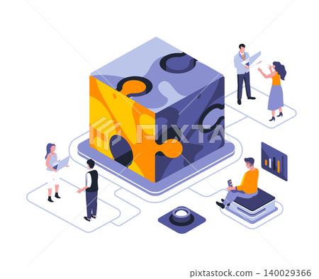 Team metaphor isometric landing page vector template. Teamwork management, organization website homepage interface illustration layout. Team building exercise web banner isometry concept Team metaphor isometric landing page vector template. Teamwork management, organization website homepage interface illustration layout. Team building exercise web banner isometry concept 140029366