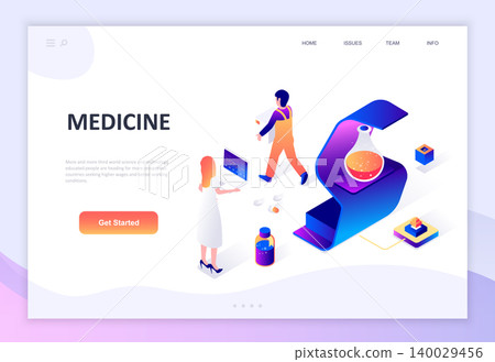 Modern flat design isometric concept of Medicine and Healthcare decorated people character for website and mobile website development. Isometric landing page template. Vector illustration. Modern flat design isometric concept of Medicine and Healthcare decorated people character for website and mobile website development. Isometric landing page template. Vector illustration. 140029456