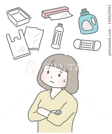 家庭主婦們正為物價上漲和生活必需品短缺而苦惱。 140029561