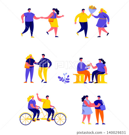 Set of flat people lonely girl surrounded by happy romantic couples characters. Cartoon tiny people on street isolated on white background. Flat vector Illustration. Collection people characters. Set of flat people lonely girl surrounded by happy romantic couples characters. Cartoon tiny people on street isolated on white background. Flat vector Illustration. Collection people characters. 140029831
