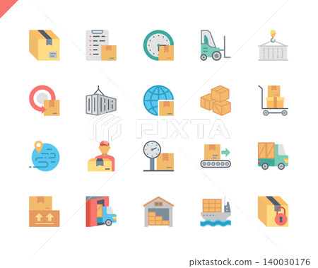 Simple Set Package Delivery Flat Icons for Website and Mobile Apps. Contains such Icons as Warehouse, Truck, Worldwide Shipping, Cargo. 48x48 Pixel Perfect. Vector illustration. Simple Set Package Delivery Flat Icons for Website and Mobile Apps. Contains such Icons as Warehouse, Truck, Worldwide Shipping, Cargo. 48x48 Pixel Perfect. Vector illustration. 140030176