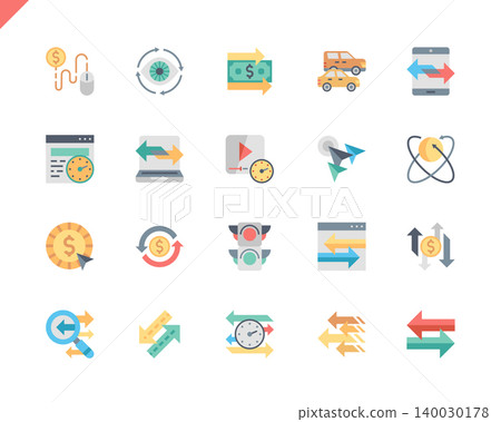 Simple Set Traffic Flat Icons for Website and Mobile Apps. Contains such Icons as Pay Per Click, Arrow, Monetize, Traffic Speed, Exchange. 48x48 Pixel Perfect. Vector illustration. Simple Set Traffic Flat Icons for Website and Mobile Apps. Contains such Icons as Pay Per Click, Arrow, Monetize, Traffic Speed, Exchange. 48x48 Pixel Perfect. Vector illustration. 140030178