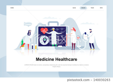 Medicine and healthcare modern flat design concept. Pharmacy and people concept. Landing page template. Conceptual flat vector illustration for web page, website and mobile website. Medicine and healthcare modern flat design concept. Pharmacy and people concept. Landing page template. Conceptual flat vector illustration for web page, website and mobile website. 140030263