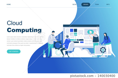 Modern flat design concept of Cloud Technology for website and mobile website development. Landing page template. Cloud computing service online media file data backup storage. Vector illustration. Modern flat design concept of Cloud Technology for website and mobile website development. Landing page template. Cloud computing service online media file data backup storage. Vector illustration. 140030400