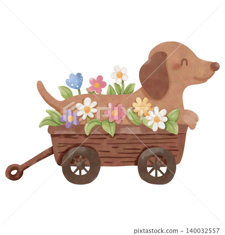 Cute Dachshund Watercolor Clipart Bundle, Kawaii Sausage Dog PNG, Floral Puppy Illustration Set Cute Dachshund Watercolor Clipart Bundle, Kawaii Sausage Dog PNG, Floral Puppy Illustration Set 140032557