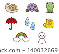 雨季圖示插圖集 雨季圖示插圖集 140032669