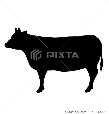 簡單的牛輪廓向量圖 簡單的牛輪廓向量圖 140032705