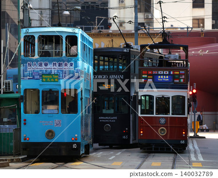 Foot of the common people of Hong Kong "Tram" (tram) Foot of the common people of Hong Kong who have been running since the British colonial times Foot of the common people of Hong Kong "Tram" (tram) Foot of the common people of Hong Kong who have been running since the British colonial times 140032789