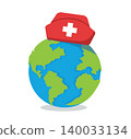 Earth Wearing Nurse Cap 140033134