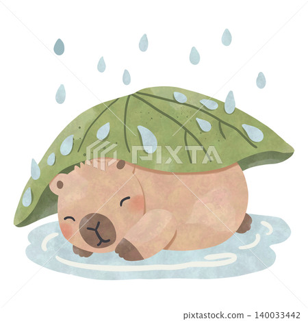 Cute Capybara Rainy Day Watercolor Clipart Bundle, Kawaii Cozy Animal PNG, Umbrella and Rain Illustration Set Cute Capybara Rainy Day Watercolor Clipart Bundle, Kawaii Cozy Animal PNG, Umbrella and Rain Illustration Set 140033442