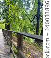 Wooden Boardwalk Forest Park Green Trees Nature 140033896