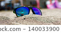 Sunglasses Sandy Beach Bokeh Summer Lifestyle 140033900