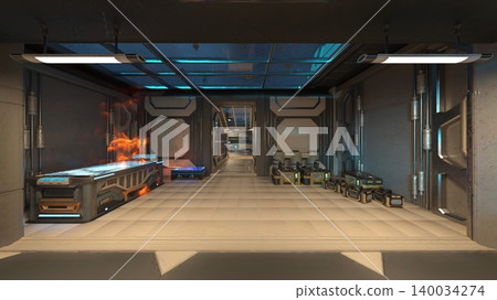 Scenery inside the spacecraft 140034274