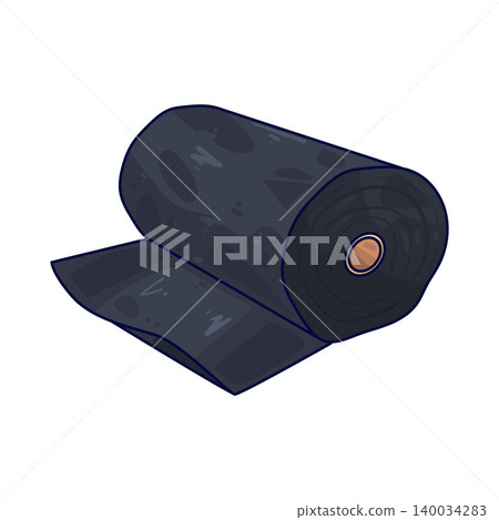 Illustration of Plastic Roll Illustration of Plastic Roll 140034283