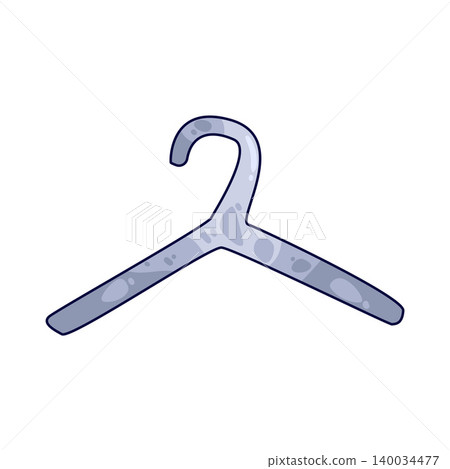 Illustration of Plastic Hanger Illustration of Plastic Hanger 140034477