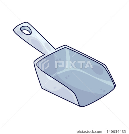 Illustration of Plastic Scoop Illustration of Plastic Scoop 140034483