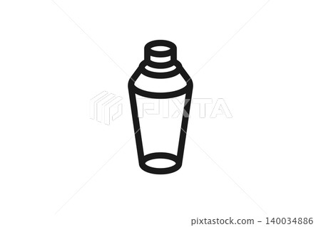 Shaker line art icon Shaker line art icon 140034886