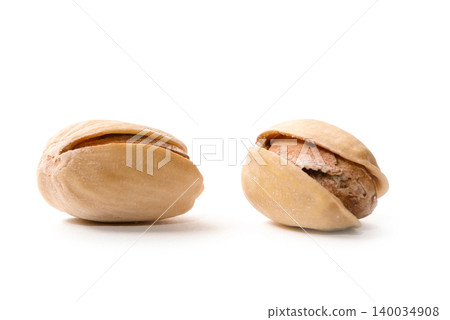 pistachios on a white background pistachios on a white background 140034908