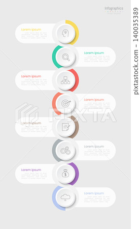 Infographic 8 options design elements for your business data. Vector Illustration. Infographic 8 options design elements for your business data. Vector Illustration. 140035389