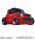 red car truck van transportation illustration 140036421