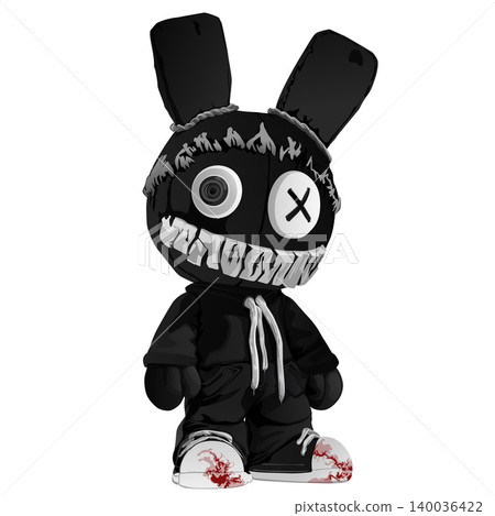 scarry black bunny creepy halloween scarry black bunny creepy halloween 140036422