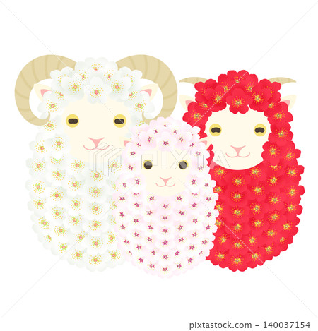 Zodiac Daruma Doll - Sheep Zodiac Daruma Doll - Sheep 140037154