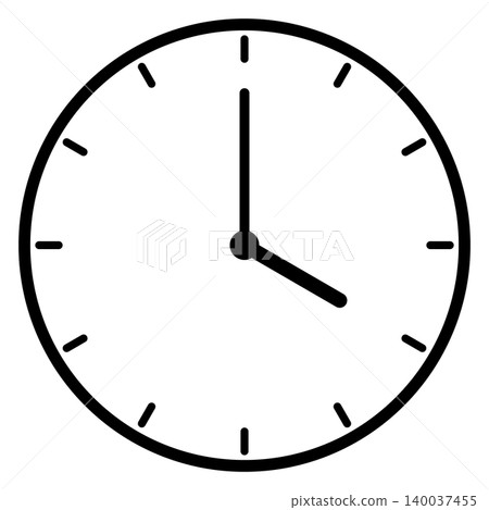A simple clock face that shows just 4 o'clock A simple clock face that shows just 4 o'clock 140037455