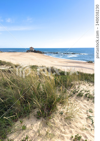 Senhor da Pedra Chapel on Miramar Beach in Gaia Portugal Senhor da Pedra Chapel on Miramar Beach in Gaia Portugal 140038230