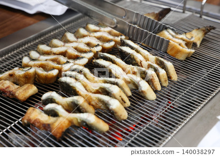Traditional Korean Style BBQ Grilled Freshwater Eel Traditional Korean Style BBQ Grilled Freshwater Eel 140038297