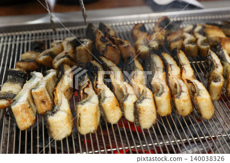 Traditional Korean Style BBQ Grilled Freshwater Eel Traditional Korean Style BBQ Grilled Freshwater Eel 140038326